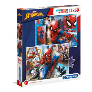 CLEMENTONI PUZZLE 2X60 SPIDER-MAN